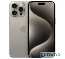 Смартфон Apple iPhone 15 Pro Max 256Gb Natural Titanium (Натуральный Титан) SIM+eSIM