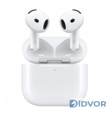 Наушники Apple AirPods 4 с шумоподавлением и беспроводным зарядным футляром