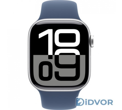 Apple Watch Series 10 (GPS) 42mm Silver Aluminum Case with Denim Sport Band