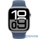 Apple Watch Series 10 (GPS) 42mm Silver Aluminum Case with Denim Sport Band