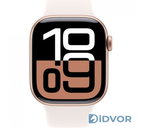 Apple Watch Series 10 (GPS) 42mm Rose Gold Aluminum Case with Light Blush Sport Band