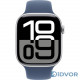 Apple Watch Series 10 (GPS) 46mm Silver Aluminum Case with Denim Sport Band