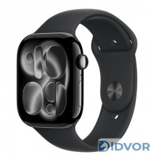 Смарт-часы Apple Watch Series 11 (GPS) 42mm Jet Black Aluminum Case with Black Sport Band (Черный)