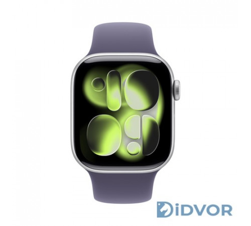Apple Watch Series 11 (GPS) 42mm Silver Aluminum Case with Purple Fog Sport Band