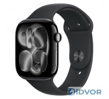 Смарт-часы Apple Watch Series 11 (GPS) 46mm Jet Black Aluminum Case with Black Sport Band (Черный)