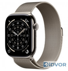 Смарт-часы Apple Watch Series 11 (GPS+Cellular) 42mm Natural Titanium Case with Natural Milanese Loop (Титановый)