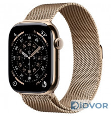 Смарт-часы Apple Watch Series 11 (GPS+Cellular) 42mm Gold Titanium Case with Gold Milanese Loop (Золотой)
