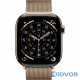 Apple Watch Series 11 (GPS+Cellular) 42mm Gold Titanium Case with Gold Milanese Loop