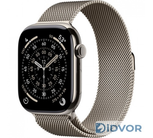 Apple Watch Series 11 (GPS+Cellular) 46mm Natural Titanium Case with Natural Milanese Loop