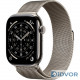Apple Watch Series 11 (GPS+Cellular) 46mm Natural Titanium Case with Natural Milanese Loop