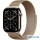 Apple Watch Series 11 (GPS+Cellular) 46mm Gold Titanium Case with Gold Milanese Loop