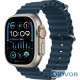 Apple Watch Ultra 2 (2023) 49mm Titanium Case with Ocean Band Blue