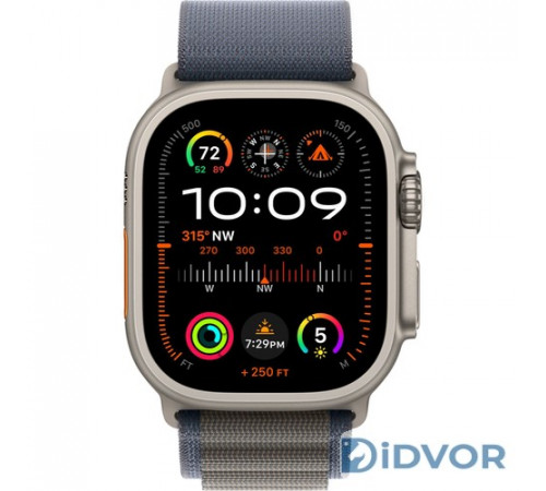 Apple Watch Ultra 2 (2023) 49mm Titanium Case with Alpine Loop Blue