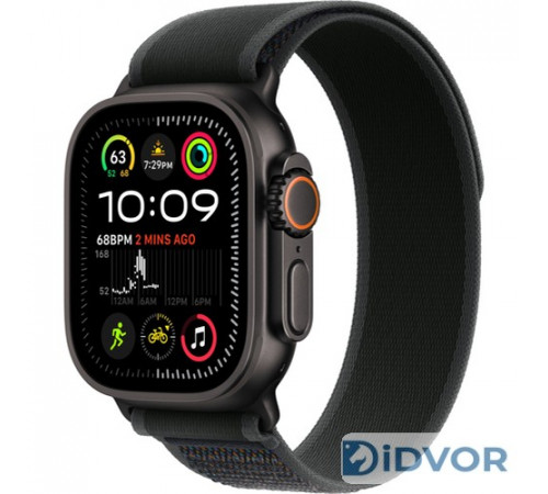 Apple Watch Ultra 2 (2024) 49mm Black Titanium Case with Trail Loop Black