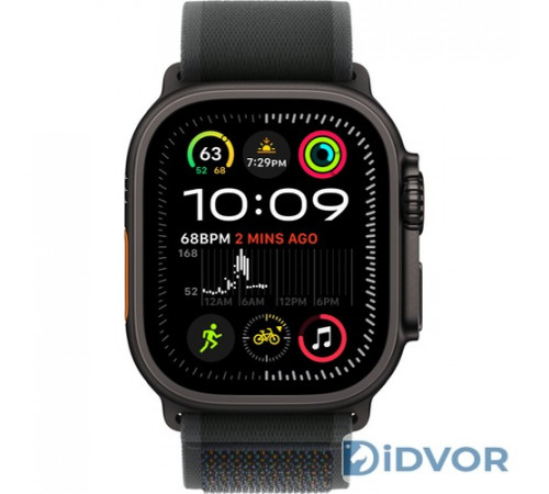 Apple Watch Ultra 2 (2024) 49mm Black Titanium Case with Trail Loop Black