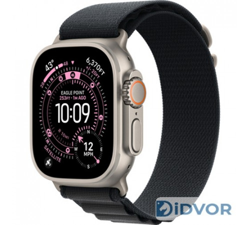 Apple Watch Ultra 3 (2025) 49mm Natural Titanium Case with Alpine Loop Black