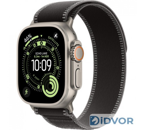 Apple Watch Ultra 3 (2025) 49mm Natural Titanium Case with Trail Loop Black/Charcoal