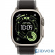 Apple Watch Ultra 3 (2025) 49mm Natural Titanium Case with Trail Loop Black/Charcoal