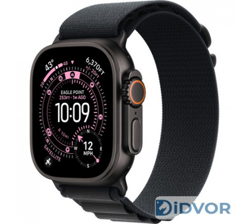Apple Watch Ultra 3 (2025) 49mm Black Titanium Case with Alpine Loop Black