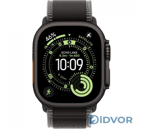 Apple Watch Ultra 3 (2025) 49mm Black Titanium Case with Trail Loop Black/Charcoal