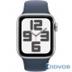 Apple Watch SE 2 (GPS) 40mm Silver Aluminum Case with Storm Blue Sport Band