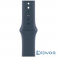 Apple Watch SE 2 (GPS) 44mm Silver Aluminum Case with Storm Blue Sport Band