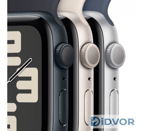 Apple Watch SE 2 (GPS) 44mm Silver Aluminum Case with Storm Blue Sport Band