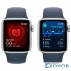 Apple Watch SE 2 (GPS) 44mm Silver Aluminum Case with Storm Blue Sport Band