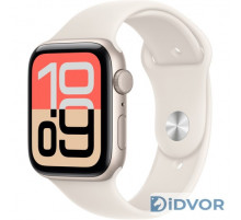 Смарт-часы Apple Watch SE 3 (GPS) 44mm Starlight Aluminum Case with Starlight Sport Band (Сияющая звезда)