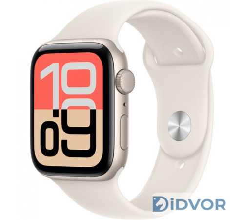 Apple Watch SE 3 (GPS) 44mm Starlight Aluminum Case with Starlight Sport Band